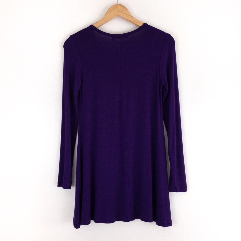 Lock & Love • Deep Purple Knit Dress - Picture 3 of 5